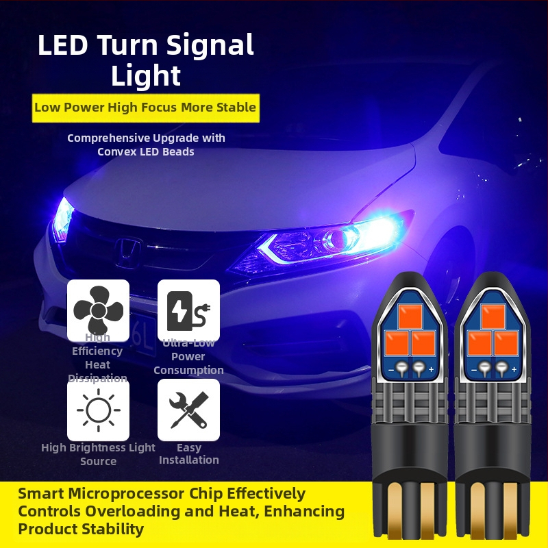 T10 LED platuma/pozīcijas gaisma auto, 6SMD-3030, alumīnija korpuss, 12-24V, Jin Chida