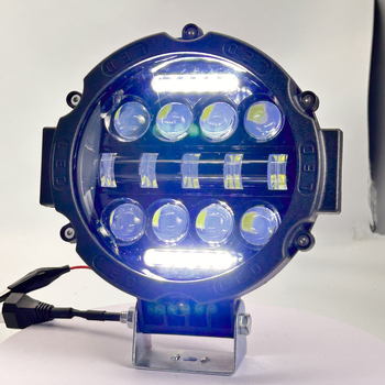 Körkörös kettőszínű LED autómunka lámpa széles fénysugárral, 15-LED modul, 75W, 24V, 8000 lm, 6000K