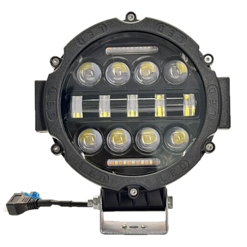 Körkörös kettőszínű LED autómunka lámpa széles fénysugárral, 15-LED modul, 75W, 24V, 8000 lm, 6000K