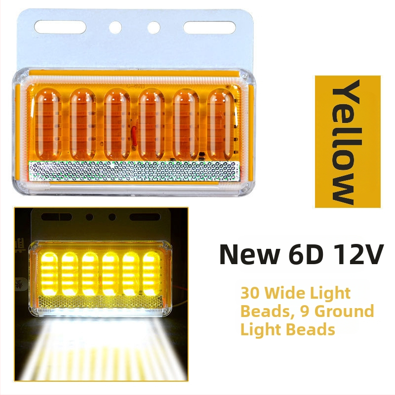 LED sānu gaisma kravas automašīnai un piekabei, 12/24V, 8W, IP68, 13.5×10.5 cm