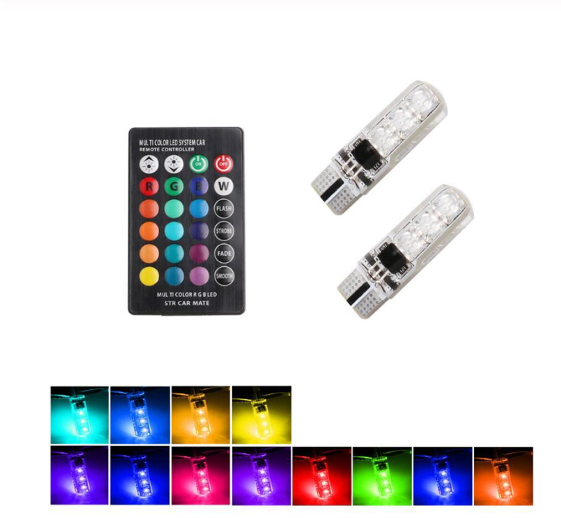 T10 indikator LED spuldze 5050, 12V, PCB konstrukcija, 6 LED