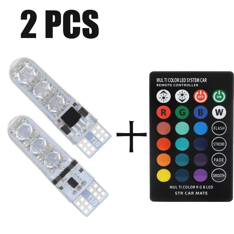 T10 indikator LED spuldze 5050, 12V, PCB konstrukcija, 6 LED