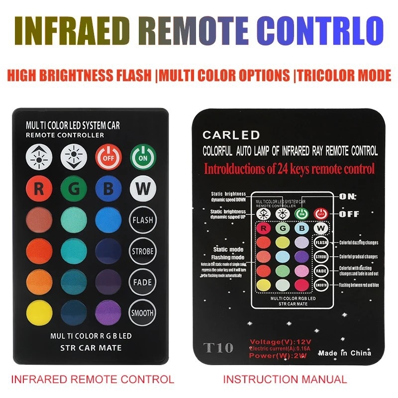 T10 indikator LED spuldze 5050, 12V, PCB konstrukcija, 6 LED