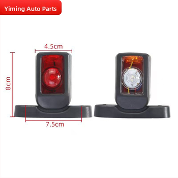 LED piekabe vidusgaisma — ABS+PC, 12–24V, 2000–4000K, darba ilgums 10000 h, piemērots kravas automašīnām, piekabēm, mikroautobusiem un automobiļiem