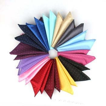 Zsebkendő zakóhoz, poliészter jacquard, pöttyös minta, estélyi viselet, EASY JACK