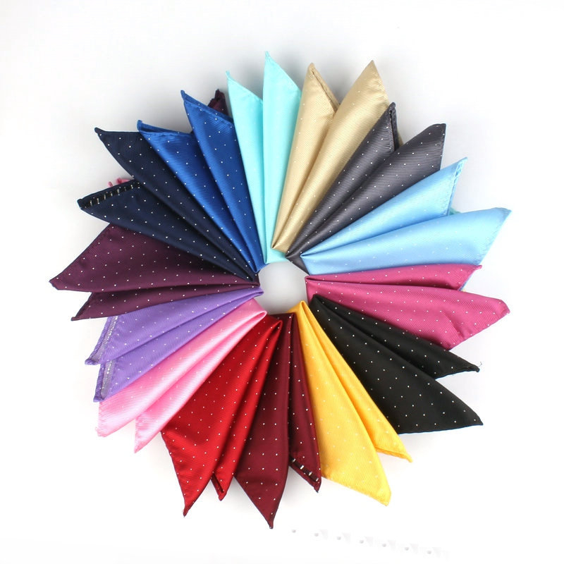 Zsebkendő zakóhoz, poliészter jacquard, pöttyös minta, estélyi viselet, EASY JACK