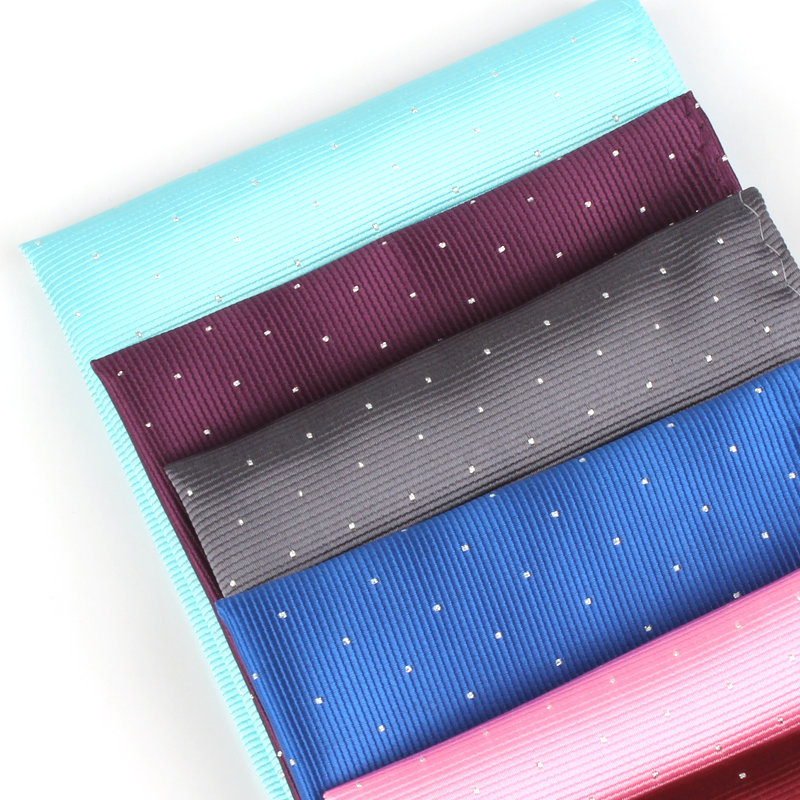 Zsebkendő zakóhoz, poliészter jacquard, pöttyös minta, estélyi viselet, EASY JACK