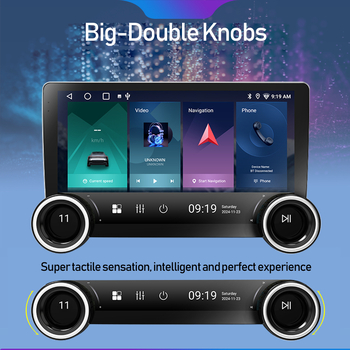 Navigație auto cu Android, control cu două butoane, navigație GPS cu imagine de marșarier, CarPlay compatibil, compatibil cu peste 1000 de modele