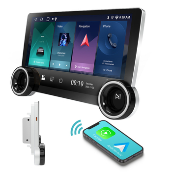 Navigație auto cu Android, control cu două butoane, navigație GPS cu imagine de marșarier, CarPlay compatibil, compatibil cu peste 1000 de modele