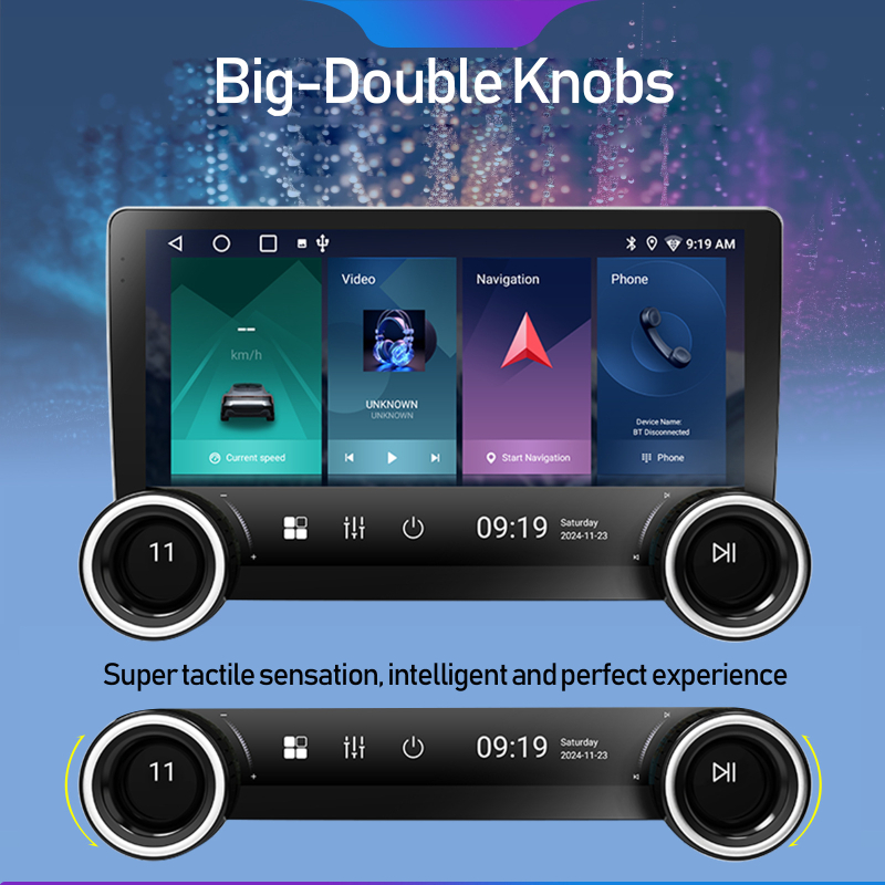 Navigație auto cu Android, control cu două butoane, navigație GPS cu imagine de marșarier, CarPlay compatibil, compatibil cu peste 1000 de modele