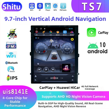 Android auto navigatsioonisüsteem raamidega, kõik ühes: GPS navigeerimine, tagurduskamera, DSP heli, CarPlay ühilduvus