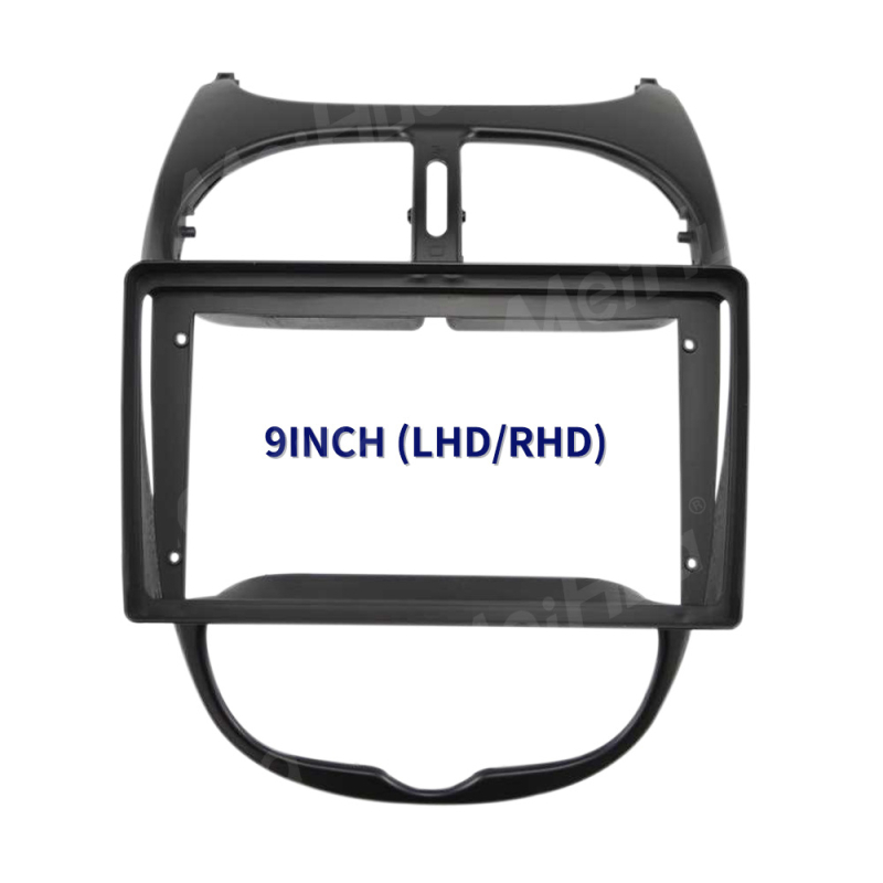 Unitate de navigație Android pentru Peugeot 206/Citroën C2, cu ecran QLED/IPS, rezoluție 1280x720 și cameră de mers înapoi încorporată