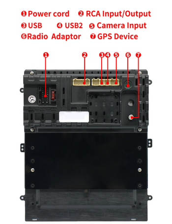 Unitate principală Android pentru mașină cu ecran vertical, navigație și redare video pentru vedere în spate, alimentare 12V