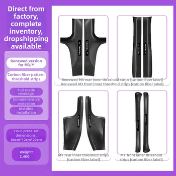Tesla Model Y durvju sliekšņa aizsargs - 2019–2024, automātiskā transmisija