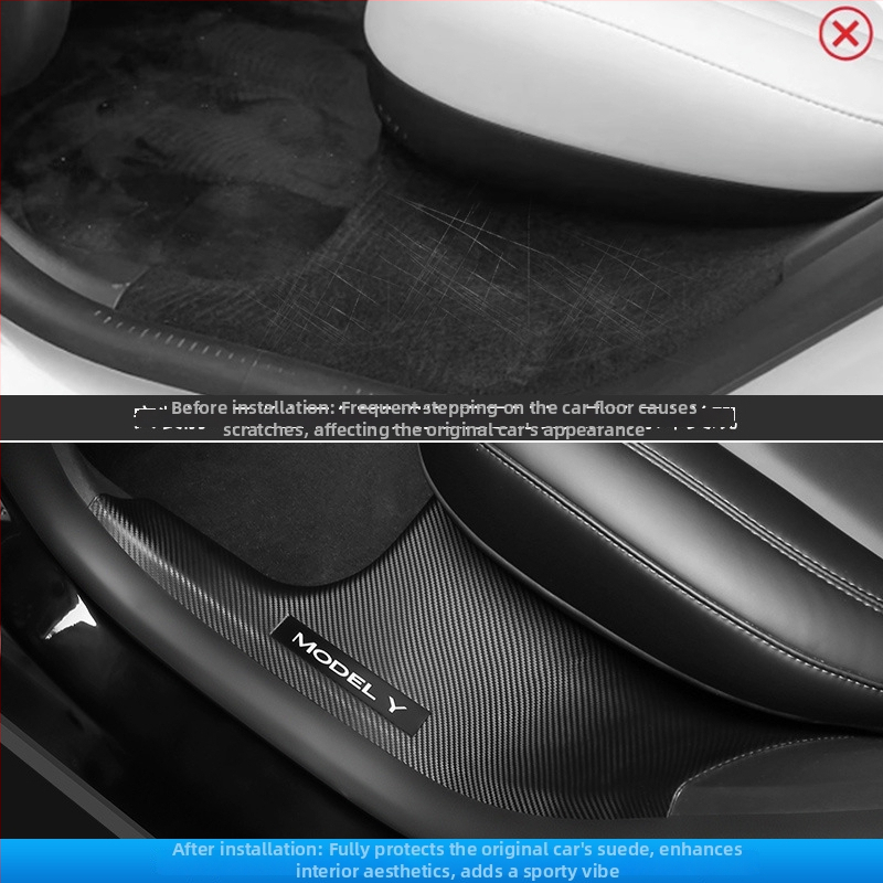 Tesla Model Y durvju sliekšņa aizsargs - 2019–2024, automātiskā transmisija