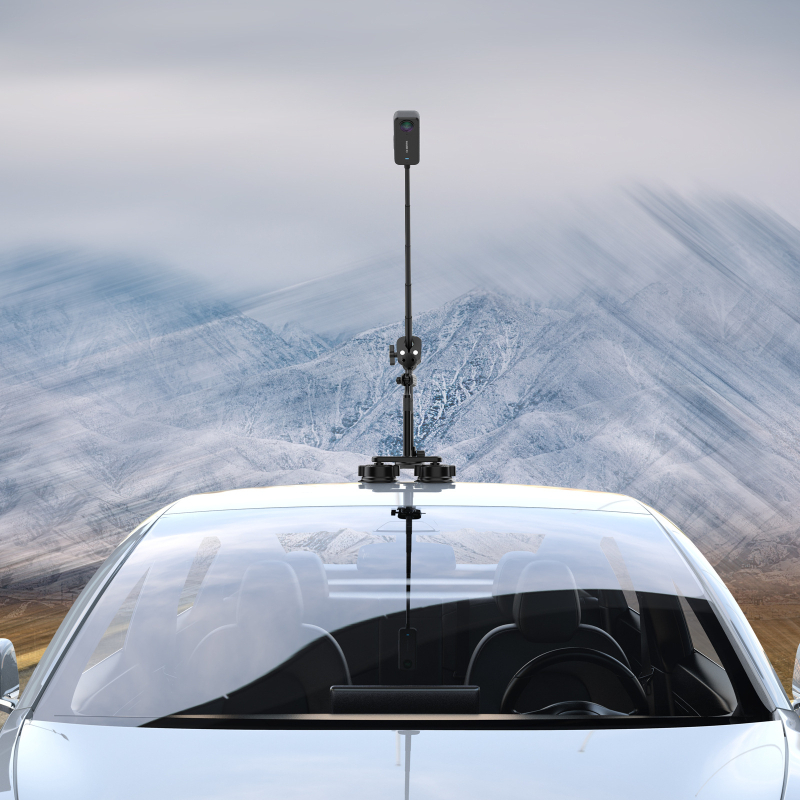 Montură auto pentru cameră Insta360 – kit pentru filmări din perspectiva celui de-al treilea, aliaj de aluminiu, model K01-2TC, compatibil cu Insta360 X4/X3/X2/X/GO 3/ONE RS