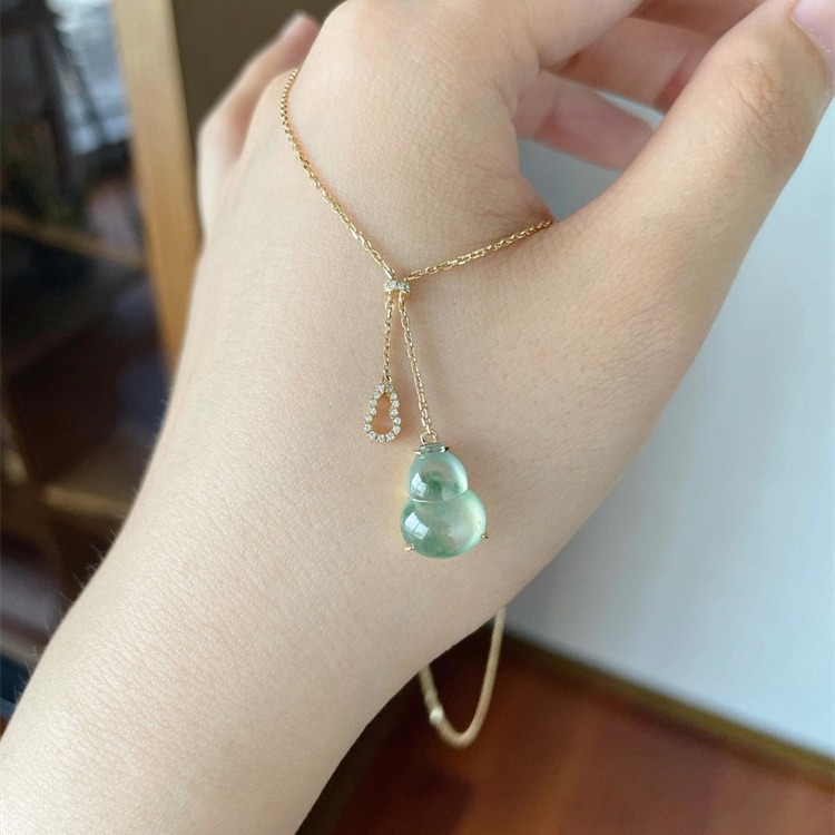 Colier din cupru cu lanț încrucișat, pandantiv din rășină, electroplacare, stil lux lejer, pentru femei