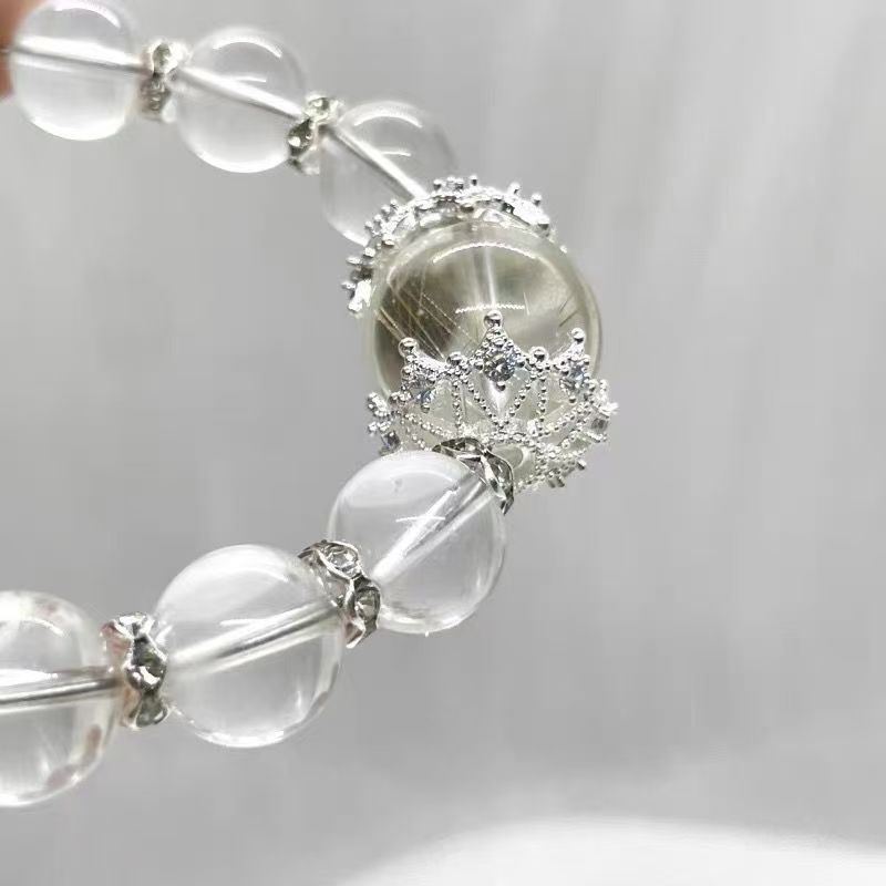 S925 sterling srebrne spacer perle s motivom snježne pahulje za DIY kristalnu narukvicu — crveni ahat, porijeklo: Jinhua, izdanje: proljeće 2025