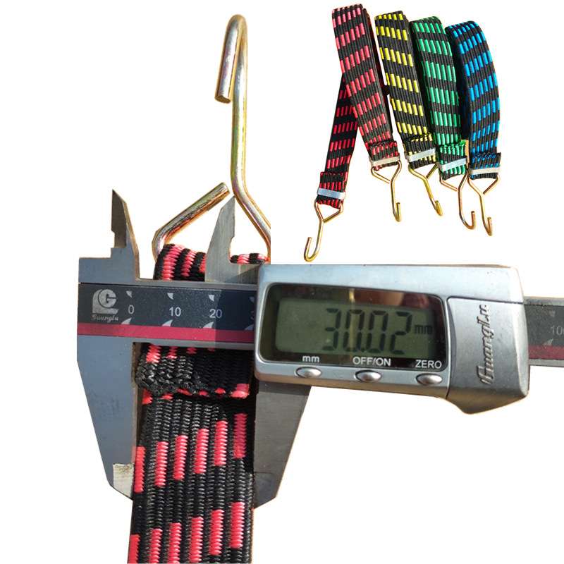 Remen za pričvršćivanje za motocikle i prtljagu, materijal: lateks vlakna + polipropilenska vlakna, visoka elastičnost, Dawn, nosivost 50