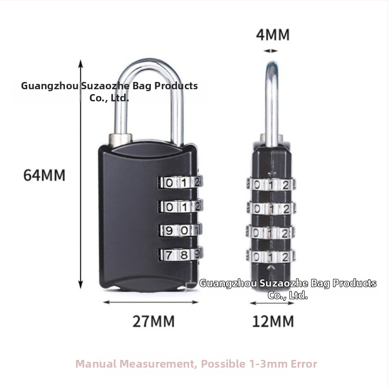 Nelja numbriline tsingist sulamiga lukk treeningu zāles skapjiem un mājas durvīm, modelis S858, pret zādzībām