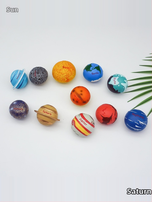 Ladinių rankenėlė su vienu skylute, kūrybinio karikatūros planeto dizaino vaikų kambaryje, tinkama drabužinei, knygų lentynai ir batų spintai