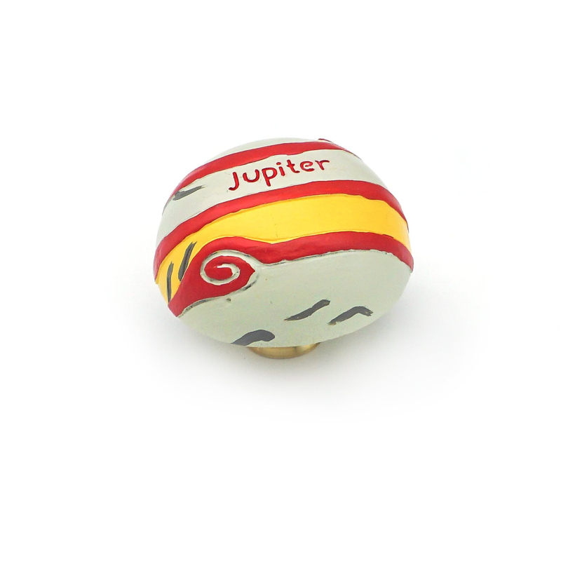 Ladinių rankenėlė su vienu skylute, kūrybinio karikatūros planeto dizaino vaikų kambaryje, tinkama drabužinei, knygų lentynai ir batų spintai