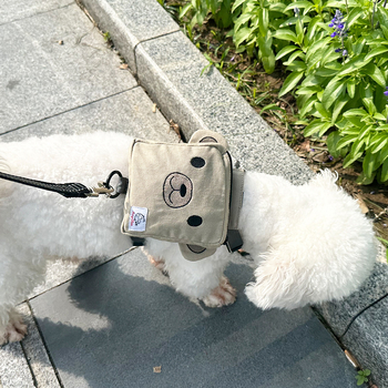 Σακίδιο στήθους-πλάτης για κατοικίδια σε σχήμα αρκούδας, επεκτάσιμο, μοντέλο SHD24-H0015