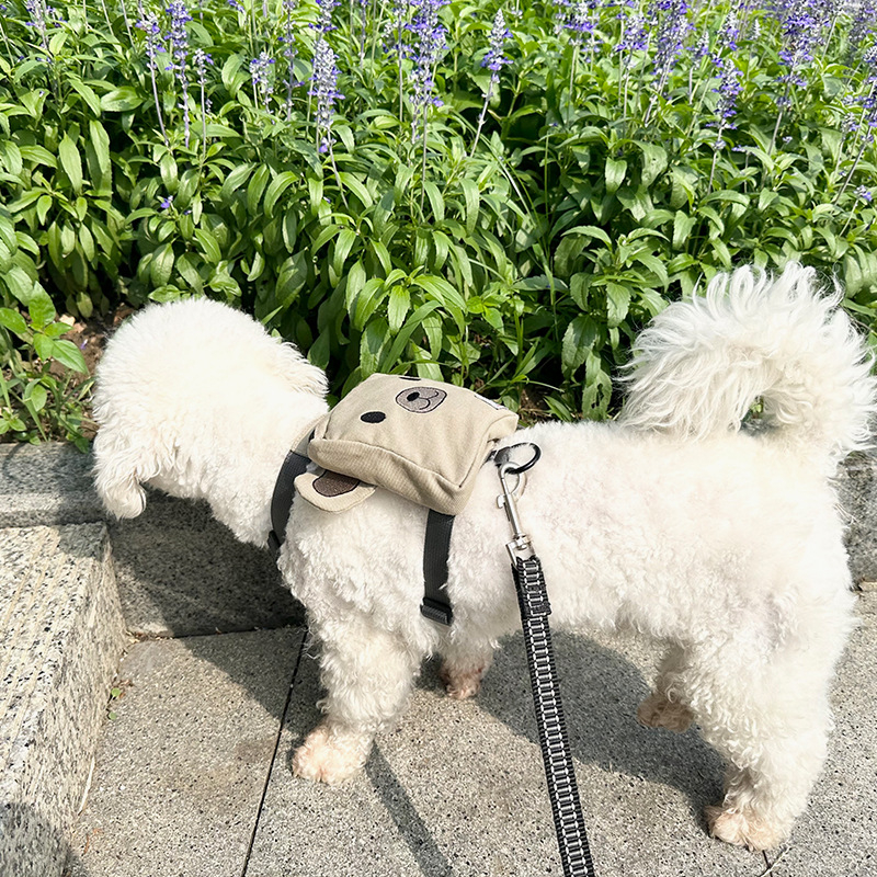 Σακίδιο στήθους-πλάτης για κατοικίδια σε σχήμα αρκούδας, επεκτάσιμο, μοντέλο SHD24-H0015