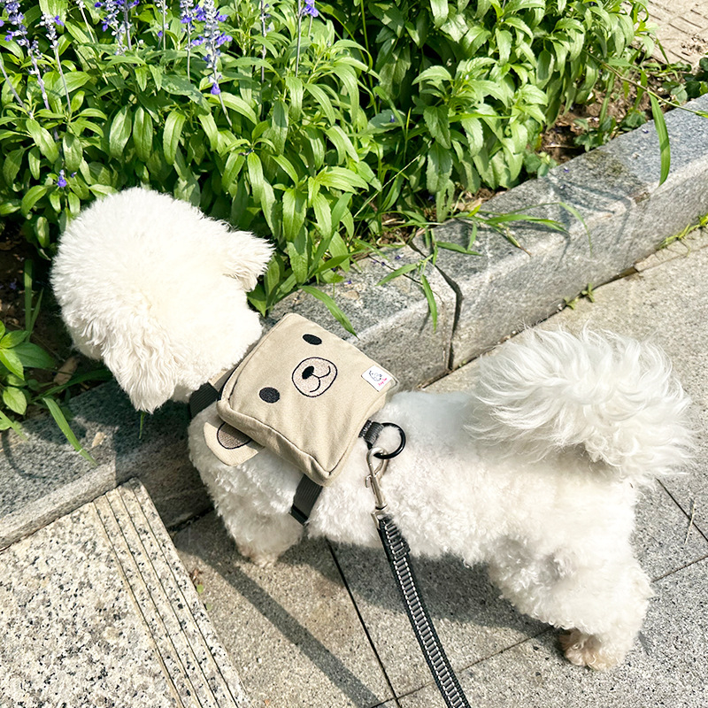 Σακίδιο στήθους-πλάτης για κατοικίδια σε σχήμα αρκούδας, επεκτάσιμο, μοντέλο SHD24-H0015