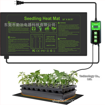 Podložka na zohrievanie rastlín s termostatom pre sadenice, vodotesná, odolná chladu, ohňovzdorná, plastová konštrukcia