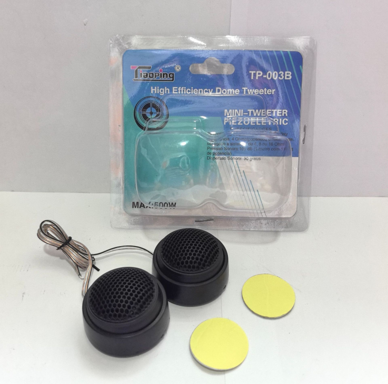 Automašīnas augstfrekvences skaļrunis 003B, pretestība 4 Ω, spriegums 12 V, jauda 2 W, frekvences atbilde 22 kHz