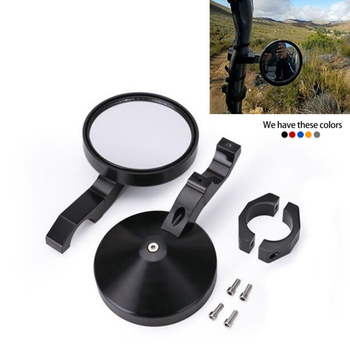 Oglindă retrovizoare rotundă pentru UTV – CNC, geam sferic, capac din aliaj de aluminiu, model Xc-cx-37