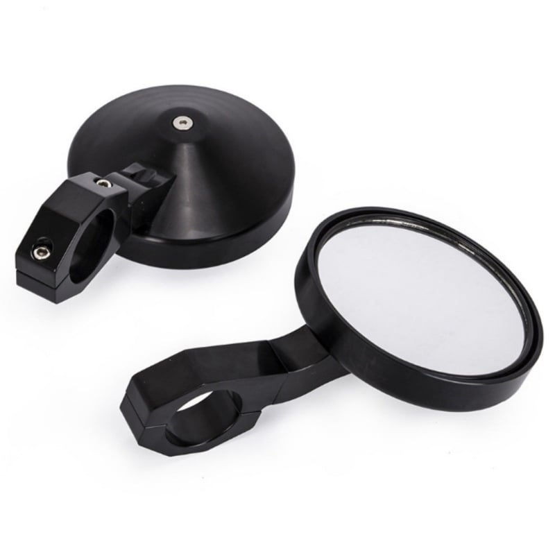 Oglindă retrovizoare rotundă pentru UTV – CNC, geam sferic, capac din aliaj de aluminiu, model Xc-cx-37