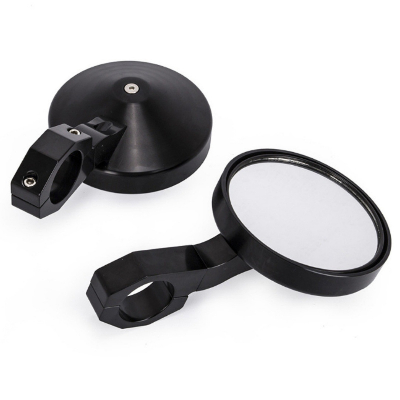 Oglindă retrovizoare rotundă pentru UTV – CNC, geam sferic, capac din aliaj de aluminiu, model Xc-cx-37