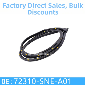 Automobilių durų tarpiklis – gumos sandarinimo juosta, modeliai 72810-sna-a01 / 72850-sna-a01; suderinama su Fa1; prekės kodai 72310-sne-a01 / 72350-sne-a01
