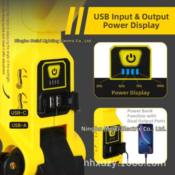 Hordozható háromlábas munkalámpa, feltölthető, forgatható és állítható, 124W, 6000–7000K, 5000–8000 lm, SMD LED, Modell Mx-5085