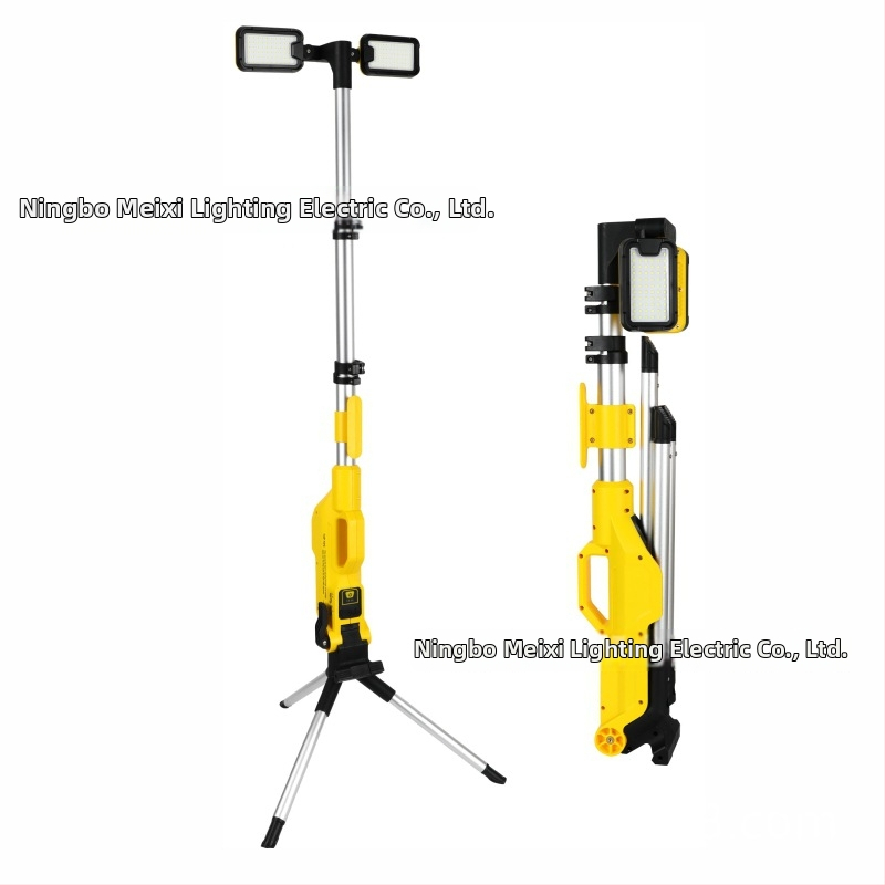 Hordozható háromlábas munkalámpa, feltölthető, forgatható és állítható, 124W, 6000–7000K, 5000–8000 lm, SMD LED, Modell Mx-5085