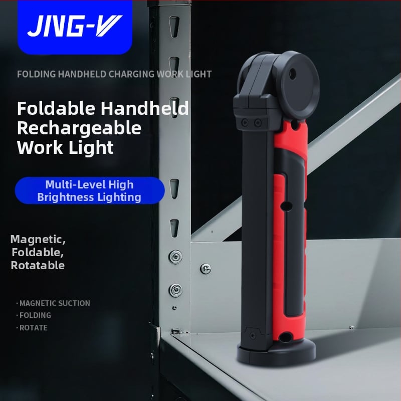 COB+LED autó-karbantartási vizsgálólámpa, kézi forgó munkalámpa erős mágneses rögzítővel, 3.7V, 1200lm