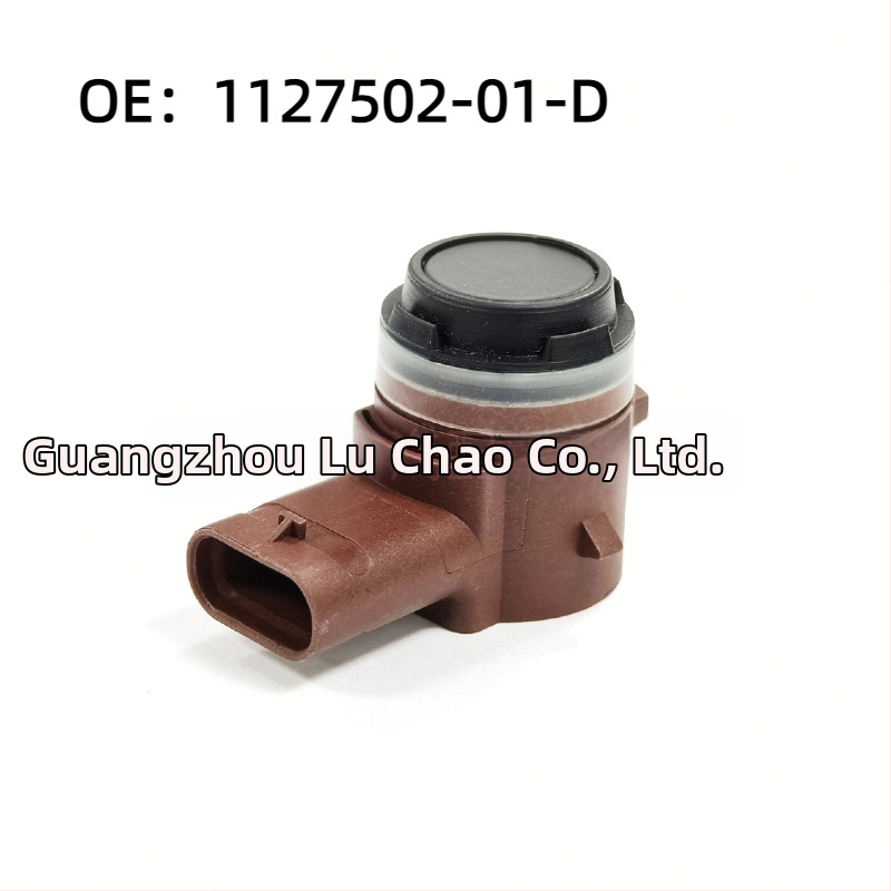 Tesla saderīgs reversā radara zondes sensors — 4 zondes, 12V barošana, detekcijas diapazons 1,5–1,8 m, skaņas signāls, modelis 1127502-01-D/112750201D