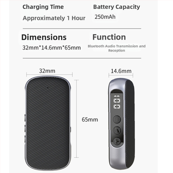 GR11 Bluetooth 5.3 prijemnik i predajnik, 2-u-1, 3.5mm AUX, Plug-and-Play, bez vanjskog napajanja, doseg 10 m