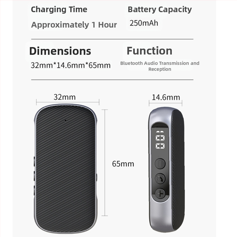 GR11 Bluetooth 5.3 prijemnik i predajnik, 2-u-1, 3.5mm AUX, Plug-and-Play, bez vanjskog napajanja, doseg 10 m