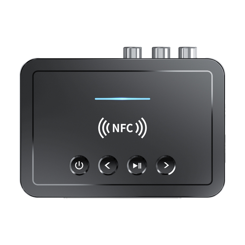 NFC Bluetooth 5.0 prijemnik-emitator FM troje-u-jednom adapter s LED zaslonom (Model M6 · Plug‑and‑Play · Brzina prijenosa 100 · Doseg 10)