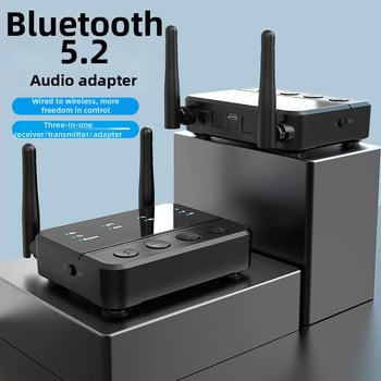 YK-69 Bluetooth 5.2 2-u-1 prijemnik-emitiranje s optičkim sučeljem, Plug-and-Play, vanjsko napajanje