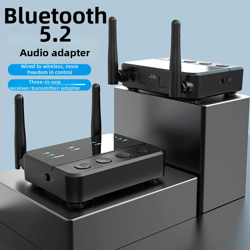 YK-69 Bluetooth 5.2 2-u-1 prijemnik-emitiranje s optičkim sučeljem, Plug-and-Play, vanjsko napajanje