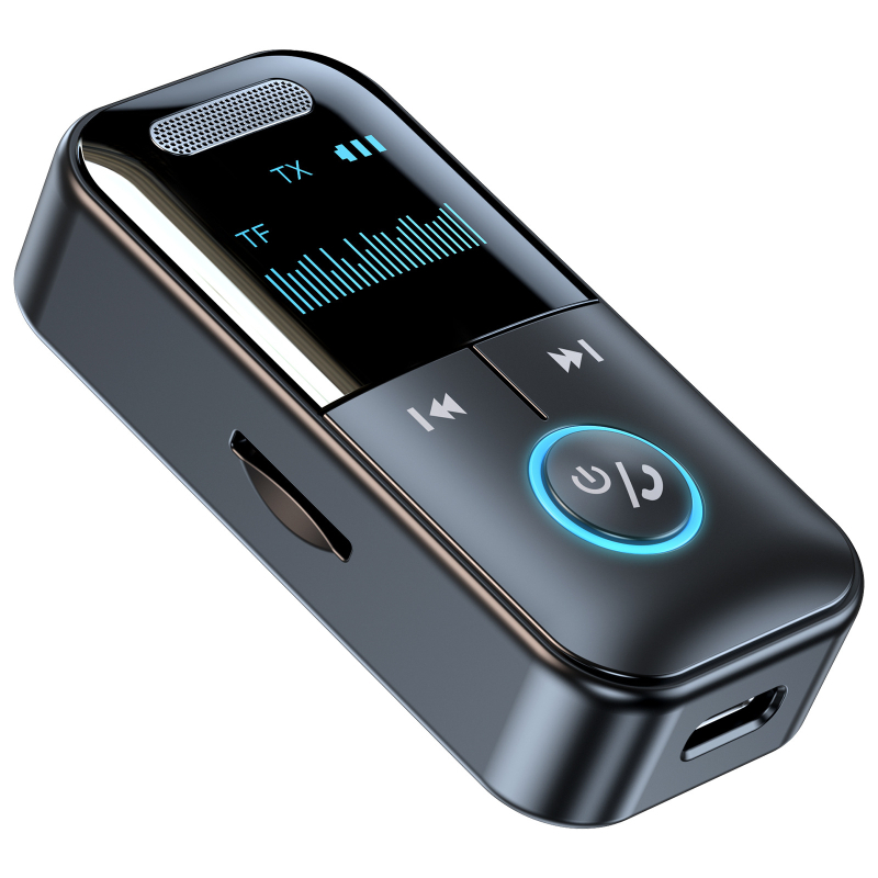 Airfly Bluetooth 5.4 automobilski audio odašiljač i prijemnik GT69 — 3,5 mm AUX sučelje, Plug‑and‑Play, vanjsko napajanje, domet 10 m