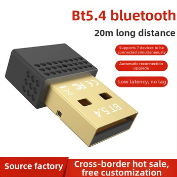 Bluetooth 5.4 USB skaņas raidītājs-saņēmējs, USB interfeiss, Plug‑and‑Play, 3 Mbps, darbības diapazons 20 m