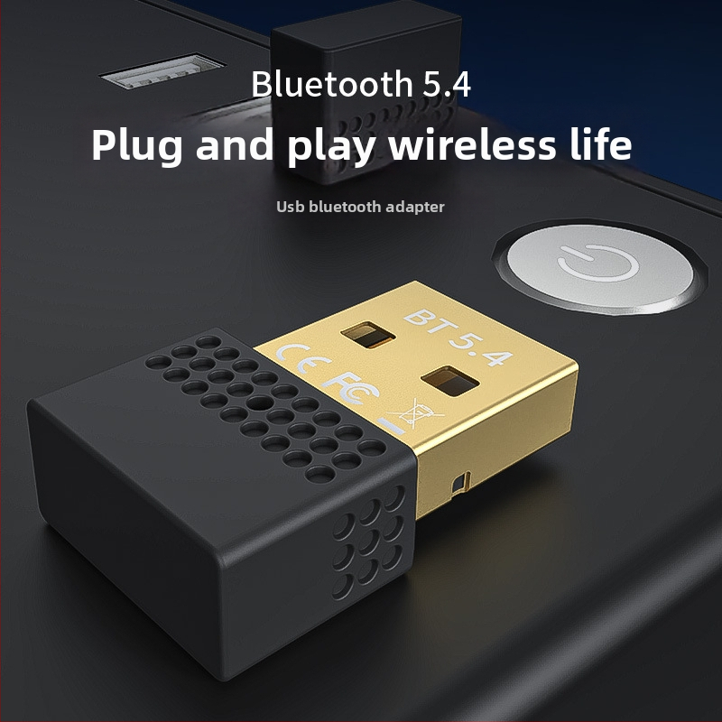 Bluetooth 5.4 USB skaņas raidītājs-saņēmējs, USB interfeiss, Plug‑and‑Play, 3 Mbps, darbības diapazons 20 m