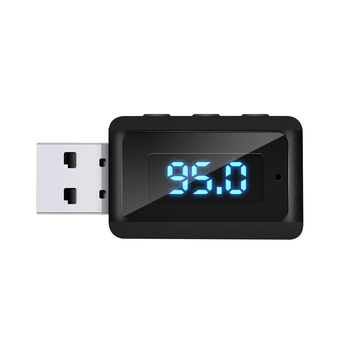 Bluetooth 5.3 receptor audio pentru mașină (USB, Plug‑and‑Play, rată de transmisie 100, rază 10 m)