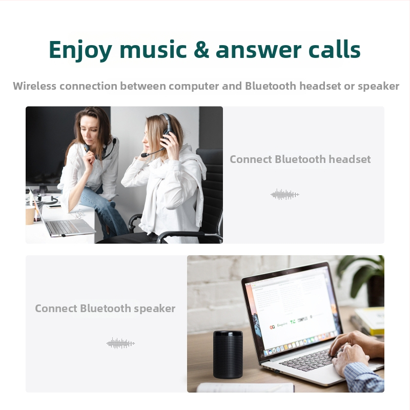 TX56 USB Bluetooth raidītājs - Bluetooth 5.0, USB interfeiss, Plug-and-play, darbības diapazons 10 m