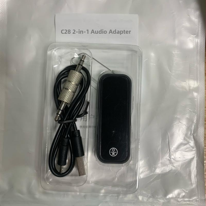 Bluetooth adapters divējā funkcija: raidītājs un uztvērējs, 3.5 mm interfeiss, Bluetooth 6.0, modelis C28